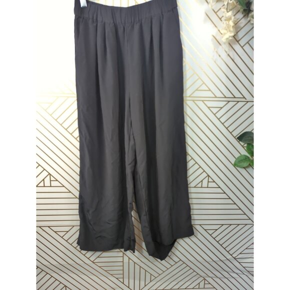 & OTHER STORIES Women's Black Viscose Flowy Pants Stretch Waist Size 2 READ - Picture 5 of 8
